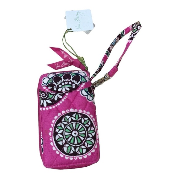 VERA BRADLEY ALL IN ONE WRISTLET CUPCAKE PINK PAISLEY RETIRED - Picture 3 of 8